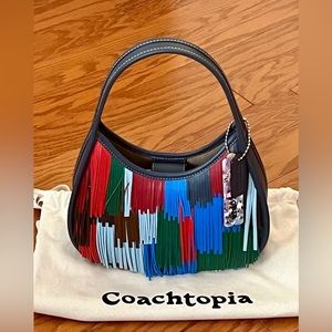 Coach Ergo Bag In Fringe Upcrafted Leather from the Coachtopia line